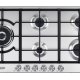 De’Longhi NSL 590D X piano cottura Acciaio inox Da incasso 90 cm Gas 5 Fornello(i) 2