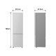 LG GBBSJ10DPY Frigorifero combinato Fit&Max 60cm, Classe D, 333L, AI Inverter, Prime Silver 10