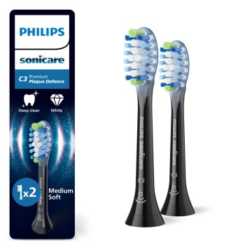 Philips Sonicare HX9042/88 2x testine nere per spazzolino sonico