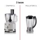 Ariete 1782 Gourmet Pro Moderna, Robot da cucina, Tritatutto 3L, Frullatore 2L, 2 velocità + Pulse, Set di lame + Disco in acciaio inox, Accessorio spremiagrumi, Bianco 5