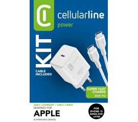 Cellularline USB-C CHARGER KIT USB-C 30W USB-C Charger Kit 30W – iPhone 15 series