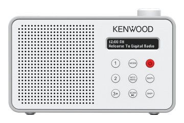 Kenwood CR-M25DAB-W radio Portatile Digitale Bianco