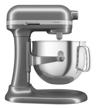 KitchenAid 5KSM70SHXEMS Sbattitore con base 375 W Grigio, Argento, Acciaio inox