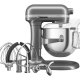 KitchenAid 5KSM70SHXEMS Sbattitore con base 375 W Grigio, Argento, Acciaio inox 3