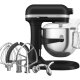KitchenAid 5KSM70SHXEBM Sbattitore con base 375 W Nero, Grigio, Acciaio inox 3