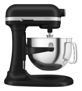 KitchenAid 5KSM60SPXEBM Sbattitore con base 375 W Nero, Grigio, Acciaio inox
