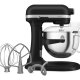 KitchenAid 5KSM60SPXEBM Sbattitore con base 375 W Nero, Grigio, Acciaio inox 3
