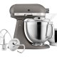 KitchenAid Artisan 5KSM185PS Sbattitore con base 300 W Grigio 3
