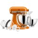 KitchenAid ARTISAN Sbattitore con base 300 W Arancione 3