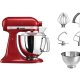 KitchenAid Artisan 5KSM175PS Sbattitore con base 300 W Rosso 3