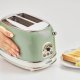 Ariete 155 Tostapane Vintage 2 fette di pane - con pinze - 6 livelli di tostatura - 810 Watt- Acciaio Inox - Linea Vintage - Verde 4