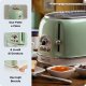 Ariete 155 Tostapane Vintage 2 fette di pane - con pinze - 6 livelli di tostatura - 810 Watt- Acciaio Inox - Linea Vintage - Verde 6