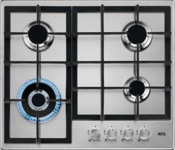 AEG Piano Gas Comandi Frontali 60 Cm HGB64400SM