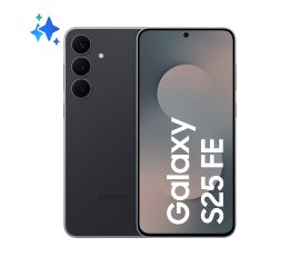 Samsung Galaxy S25 FE, Smartphone AI, Display Dynamic AMOLED 2X 6.7'', Fotocamera 50MP, 8GB RAM, 256GB, Batteria 4.900 mAh, Jetblack