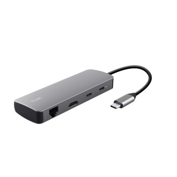 Trust 25672 hub di interfaccia USB tipo-C Grigio