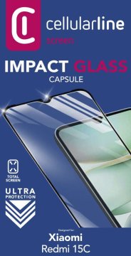 Cellularline Impact Glass Capsule - PIXEL 10PRO XL/9PRO XL Vetro temperato ultra resistente che protegge da bordo a bordo senza alterare luminosità e sensibilità del display.