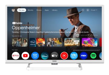 SABA SA24W78GTV TV 61 cm (24") HD Smart TV Wi-Fi Bianco 130 cd/m²