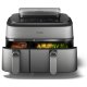 Philips Serie 5000 Airfryer doppio cestello con vapore, Friggitrice ad aria da 9.0L, 19 metodi di cottura, Pulizia cestello automatica, App ricette, NA555/00 4