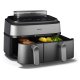 Philips Serie 5000 Airfryer doppio cestello con vapore, Friggitrice ad aria da 9.0L, 19 metodi di cottura, Pulizia cestello automatica, App ricette, NA555/00 5