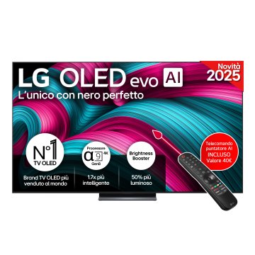 LG OLED evo AI OLED83C54LA TV Serie C5 83'' 4K, α9 Gen8, Brightness Booster, 40W, 4 HDMI, VRR 144Hz, Smart TV WebOS 25