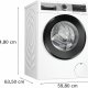 Bosch WNG25400IT Serie 6 Lavasciuga 10.5/6 kg 1400g/min Bianco Classe D/A 9