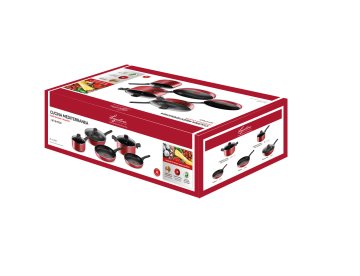 Lagostina Batteria 8pz Cucina Mediterranea