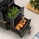 Philips Serie 4000 Airfryer doppio cestello Verticale, Friggitrice ad aria da 10L, 13 metodi di cottura, Rivestimento ceramica PFAS Free, Pulizia in lavastoviglie, App ricette, NA462/70 3
