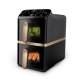 Philips Serie 4000 Airfryer doppio cestello Verticale, Friggitrice ad aria da 10L, 13 metodi di cottura, Rivestimento ceramica PFAS Free, Pulizia in lavastoviglie, App ricette, NA462/70 7