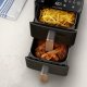 Philips Serie 4000 Airfryer doppio cestello Verticale, Friggitrice ad aria da 10L, 13 metodi di cottura, Rivestimento ceramica PFAS Free, Pulizia in lavastoviglie, App ricette, NA462/70 9