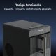 Dreame Aura Macchina per la produzione di cubetti di ghiaccio integrata/indipendente 12 kg/24h Nero, Oro 4
