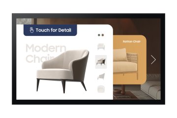 Samsung QM32C-T Pannello piatto per segnaletica digitale 81,3 cm (32") LCD Wi-Fi 400 cd/m² Full HD Nero Touch screen Tizen 7.0 16/7