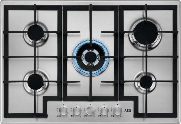 AEG Piano Gas Comandi Frontali 75 Cm HGB75400SM