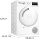 Bosch WTH83208II Serie 4 Asciugatrice a pompa di calore 8 kg Bianco 7