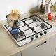 Candy Idea CHW6BRX Acciaio inox Da incasso 60 cm Gas 4 Fornello(i) 4