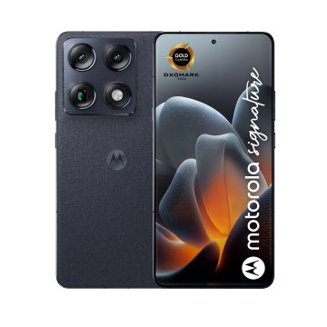 Motorola signature 17,2 cm (6.78") Doppia SIM Android 16.0 5G USB tipo-C 16 GB 512 GB 5200 mAh Blu scuro PANTONE Carbon