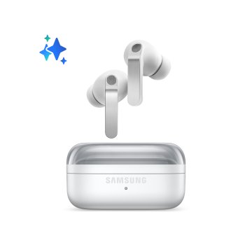 Samsung Galaxy Buds4 Pro, Bianco, Corpo in metallo, Altoparlante a 2 vie e doppio amplificatore, Chiamate cristalline, Audio a 360°, ANC migliorata, Controllo adattivo del rumore, Connessione senza int