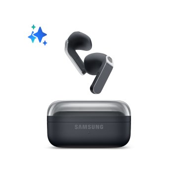Samsung Galaxy Buds4, Nero, Corpo in metallo, Altoparlante a 1 via, equalizzatore adattivo, Chiamate cristalline, Audio a 360°, ANC, Controllo adattivo del rumore Connessione senza interruzioni e One
