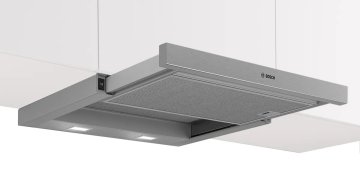 Bosch Serie 2 DFM064W55 cappa aspirante Semintegrato (semincassato) Metallico, Argento 394 m³/h
