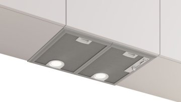 Bosch Serie 4 DHL555BM cappa aspirante Integrato Metallico, Argento 604 m³/h