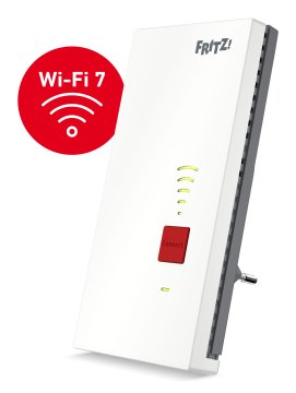 Repeater FRITZ! 2700 International Ripetitore di rete 6500 Mbit/s Bianco