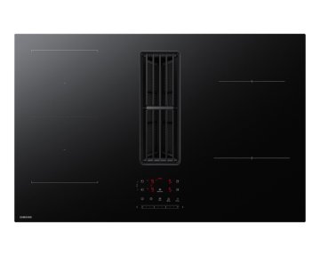 Samsung CC90H84PADUR piano cottura Nero Da incasso 80 cm 4 Fornello(i) Cappa da incasso