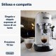 De’Longhi Dedica Style Dedica EC685.W Macchina da Caffè Manuale Espresso e Cappuccino, Compatibile con Polvere o Cialde E.S.E., Spegnimento Automatico, Serbatoio Estraibile 1.1L, 1450W, 15bar, Bianco 3