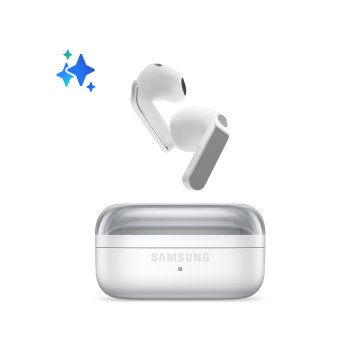 Samsung Galaxy Buds4, Bianco, Corpo in metallo, Altoparlante a 1 via, equalizzatore adattivo, Chiamate cristalline, Audio a 360°, ANC, Controllo adattivo del rumore Connessione senza interruzioni e One