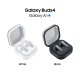 Samsung Galaxy Buds4, White, Corpo in metallo, Altoparlante a 1 via, equalizzatore adattivo, Chiamate cristalline, Audio a 360°, ANC, Controllo adattivo del rumore Connessione senza interruzioni e One 3