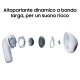 Samsung Galaxy Buds4, White, Corpo in metallo, Altoparlante a 1 via, equalizzatore adattivo, Chiamate cristalline, Audio a 360°, ANC, Controllo adattivo del rumore Connessione senza interruzioni e One 4