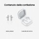 Samsung Galaxy Buds4, White, Corpo in metallo, Altoparlante a 1 via, equalizzatore adattivo, Chiamate cristalline, Audio a 360°, ANC, Controllo adattivo del rumore Connessione senza interruzioni e One 9