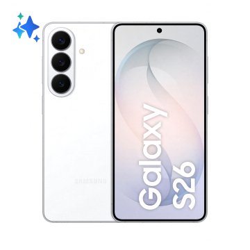 Samsung Galaxy S26 Smartphone AI, 256GB, Processore avanzato, Assistente Foto, Creative Studio, Camera 50 MP, 4300 mAh, Bianco