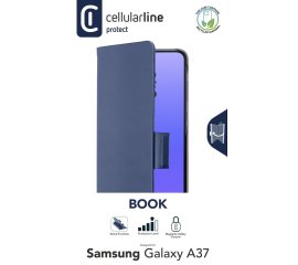 Cellularline BOOK 3 – Galaxy A37 Custodia a libro con chiusura magnetica, tasca portacarte ed estrazione facilitata. Protegge il telefono senza ostacolare l’accesso a tasti e connettori.