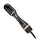 GA.MA Multistyler Gold Ion: è lo strumento multifunzione che rivoluziona la tua routine di styling. Include due accessori intercambiabili: la spazzola a doppia testa con setole miste, e l'asciugacapel 6