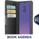 Cellularline Book Agenda 2 - Galaxy A57 Custodia a libro effetto pelle con chiusura magnetica, funzione stand e protezione RFID/NFC per carte contactless. 3
